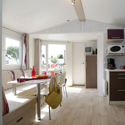 MOBILHOME 6 personnes - Classique 3 chambres terrasse semi intégrée 