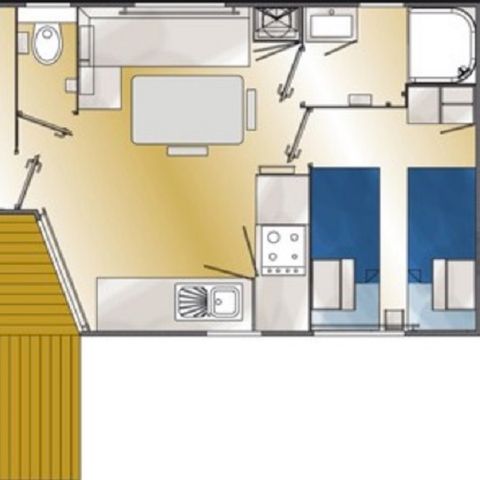MOBILHOME 4 personnes - 2 chambres Eco Pacifique