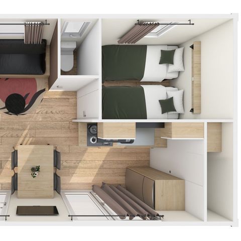 MOBILHOME 4 personnes - Premium 2 Chambres