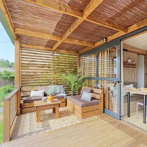 CHALET 4 personnes - Prestige 2 chambres 5 personnes, Terrasse couverte, TV, LV, CLIM, 25m² (2025)