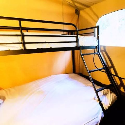 TENTE TOILE ET BOIS 5 personnes - Tente Lodge Premium 3 Pièces 5 Personnes