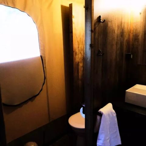 TENTE TOILE ET BOIS 5 personnes - Tente Lodge Premium 3 Pièces 5 Personnes