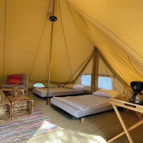Tente en toile et en bois 4 personnes - Familiale - 4 pers