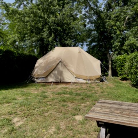 Tente en toile et en bois 4 personnes - Familiale - 4 pers