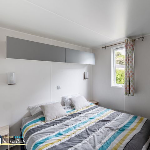 MOBILHOME 2 personnes - Mobil-home Confort 18,60 m² (1 chambre) + terrasse bois semi-couverte