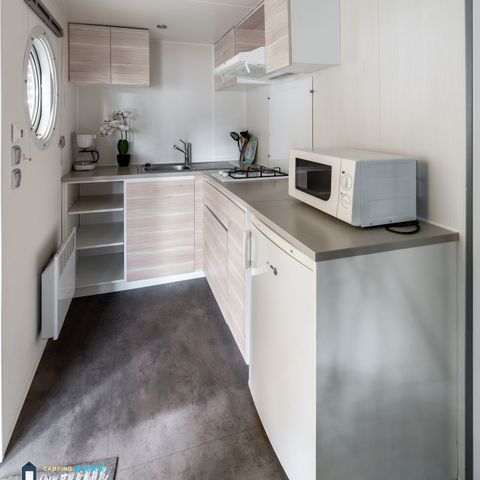 MOBILHOME 2 personnes - Mobil-home Confort 18,60 m² (1 chambre) + terrasse bois semi-couverte