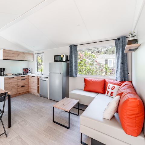 MOBILHOME 4 personnes - Mobil-home Premium 31m² (2 chambres) + Lave Vaisselle + terrasse semi-couverte 15m²