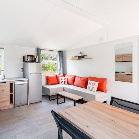 MOBILHOME 4 personnes - Mobil-home Premium 31m² (2 chambres) + Lave Vaisselle + terrasse semi-couverte 15m²