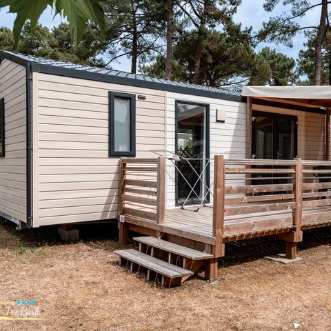 MOBILHOME 4 personnes - Mobil-home Premium 31m² (2 chambres) + Lave Vaisselle + terrasse semi-couverte 15m²
