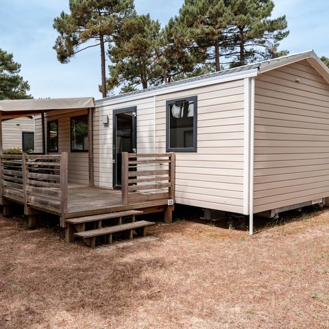 MOBILHOME 4 personnes - Mobil-home Premium 32m² (2 chambres - 2 sdb) + Lave Vaisselle + terrasse semi-couverte 15m²