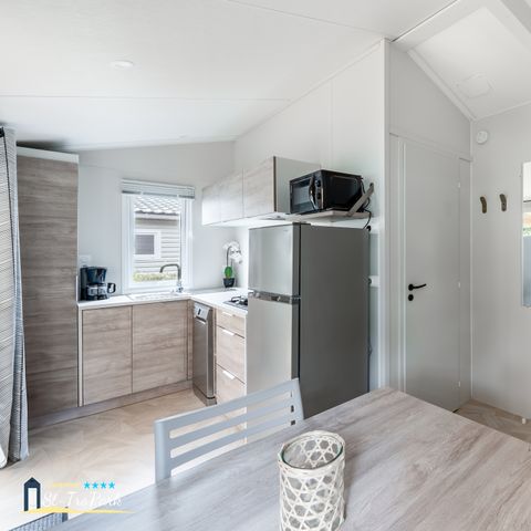 MOBILHOME 2 personnes - Mobil-home Premium 19m² (1 chambre) + Lave-vaisselle + Terrasse semi-couverte 11m²