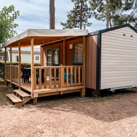 MOBILHOME 2 personnes - Mobil-home Premium 19m² (1 chambre) + Lave-vaisselle + Terrasse semi-couverte 11m²