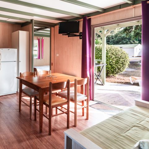MOBILHOME 4 personnes - Premium 32m² (2 chambres) réservé aux personnes à mobilité réduite avec climatisation