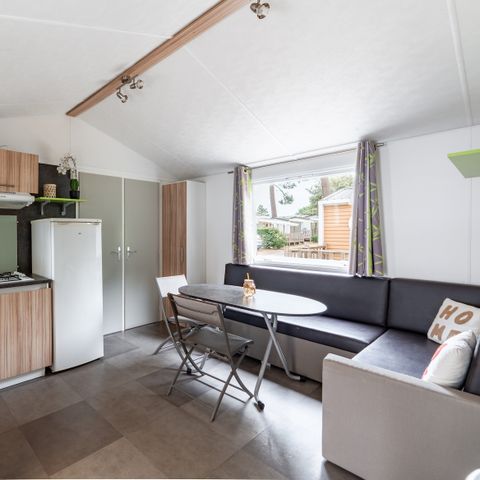 MOBILHOME 4 personnes - Mobil-home Confort 27.5m² (2 chambres) + terrasse bois semi-couverte 11m²