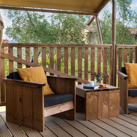 LODGE 4 personnes - Tente Ecolodge Safari - Sanitaire + Cuisine