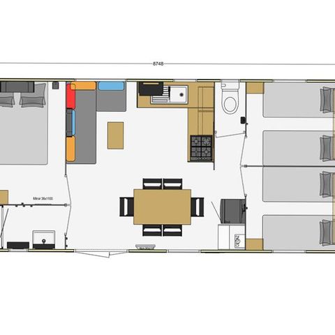 MOBILHOME 6 personnes - CONFORT PLUS 31m²