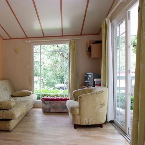 MOBILHOME 6 personnes - 4/6 Confort avec terrasse + Climatisation + TV 40m²