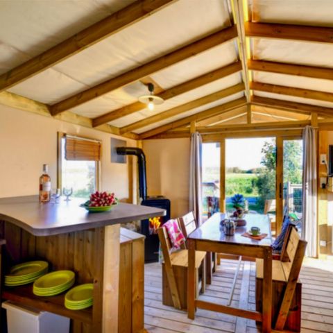 TENTE TOILE ET BOIS 4 personnes - LODGE PREMIUM SWEET