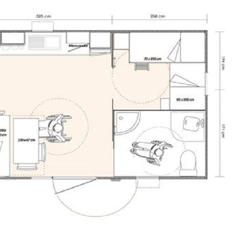 MOBILHOME 4 personnes - PMR