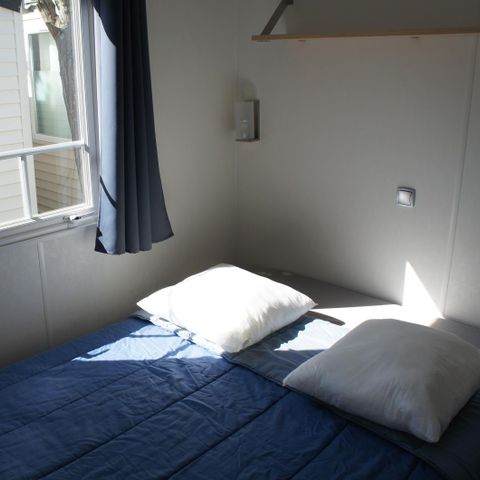 MOBILHOME 7 personnes - Mobil home Premium 32 m² 3 chambres + terrasse 12m² semi-couverte (9m²) + TV + clim 6/7 pers