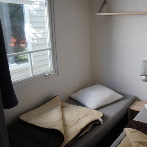 MOBILHOME 7 personnes - Mobil home Premium 32 m² 3 chambres + terrasse 12m² semi-couverte (9m²) + TV + clim 6/7 pers