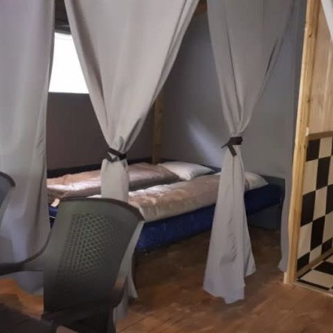 TENTE TOILE ET BOIS 4 personnes - Cocotier