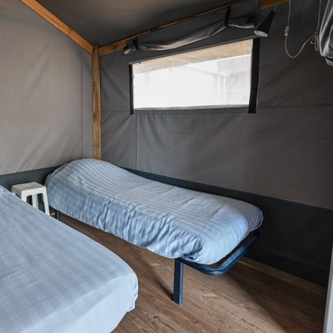 TENTE TOILE ET BOIS 4 personnes - Cocotier