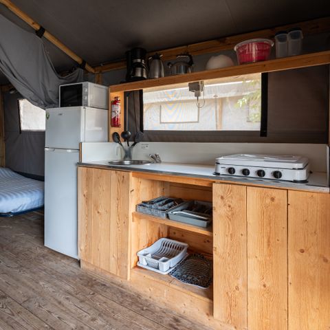 TENTE TOILE ET BOIS 4 personnes - Cocotier