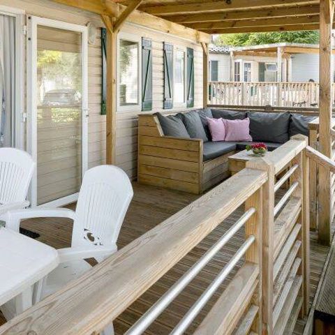Mobilhome 6 personnes - Mobil-home | Premium | 3 Ch. | 6 Pers. | Terrasse Lounge | Clim.