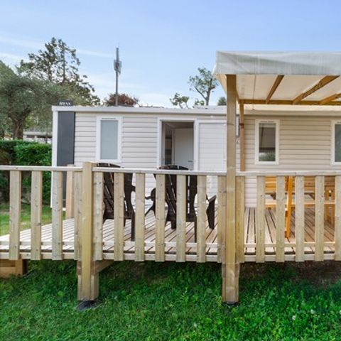 Mobilhome 4 personnes - Comfort | 2 Ch. | 4 Pers. | Terrasse surélevée | Clim.