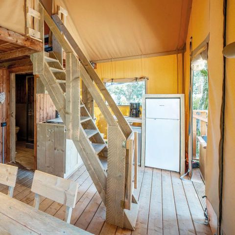 Tente en toile et en bois 5 personnes - Safari Lodge