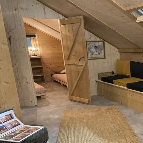 Tente en toile et en bois 5 personnes - Safari Lodge all season