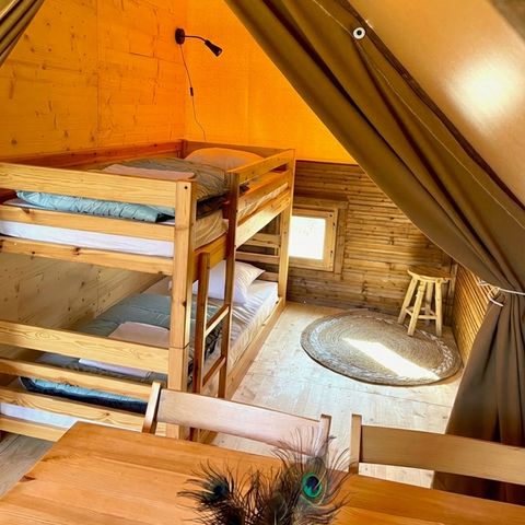 Tente en toile et en bois 5 personnes - Glamptent 2.0