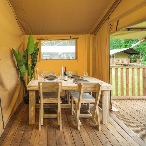 TENTE TOILE ET BOIS 5 personnes - Glamptent Basic