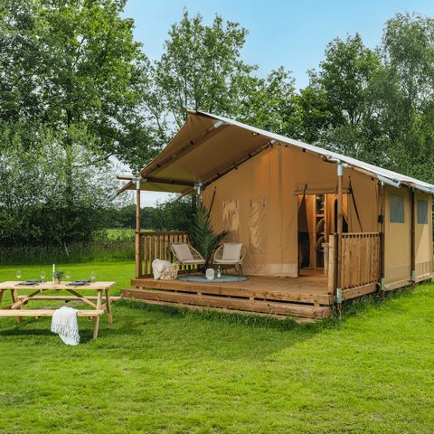 TENTE TOILE ET BOIS 5 personnes - Glamptent Basic