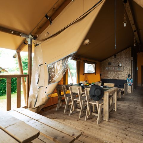 TENTE TOILE ET BOIS 5 personnes - WOODLODGE
