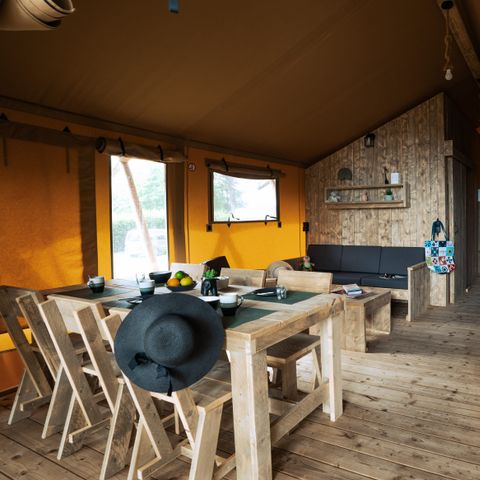 Tente en toile et en bois 5 personnes - WOODLODGE