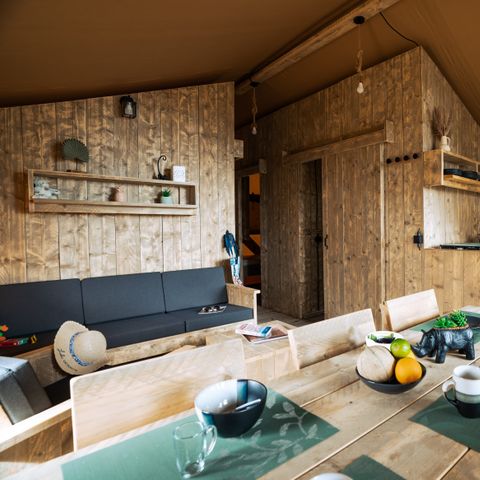 TENTE TOILE ET BOIS 5 personnes - WOODLODGE
