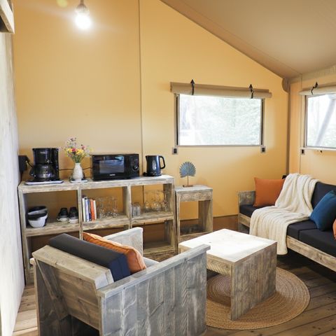 TENTE TOILE ET BOIS 5 personnes - LUXURY SAFARI LODGE
