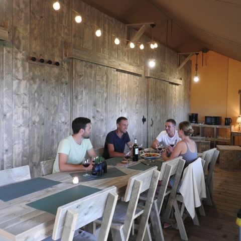 TENTE TOILE ET BOIS 5 personnes - LUXURY SAFARI LODGE