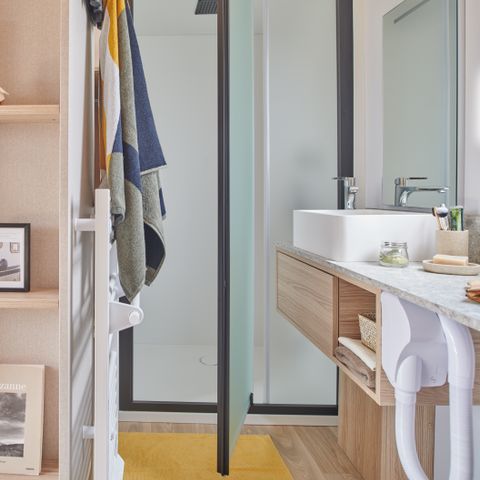 MOBILHOME 2 personnes - Sunêlia Luxe TAOS S2 2 pers. 1 ch. 1 sdb. avec ou sans jacuzzi privatif