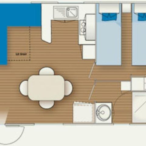MOBILHOME 4 personnes - MH2 FLORES PLUS 32 m²