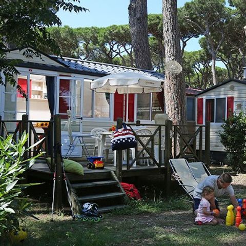 MOBILHOME 6 personnes - Classic | 2 Ch. | 4/6 Pers. | Terrasse surélevée | Clim.