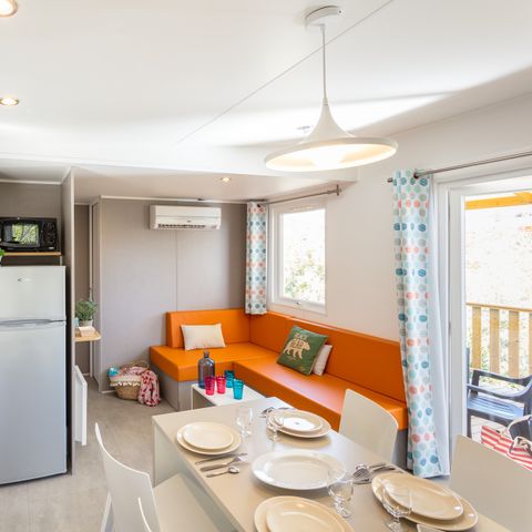 MOBILHOME 6 personnes - Comfort XL | 3 Ch. | 6 Pers. | Terrasse surélevée | Clim.