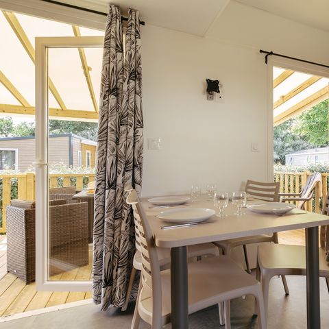 MOBILHOME 6 personnes - Premium | 2 Ch. | 4/6 Pers. | Terrasse Lounge | Clim.