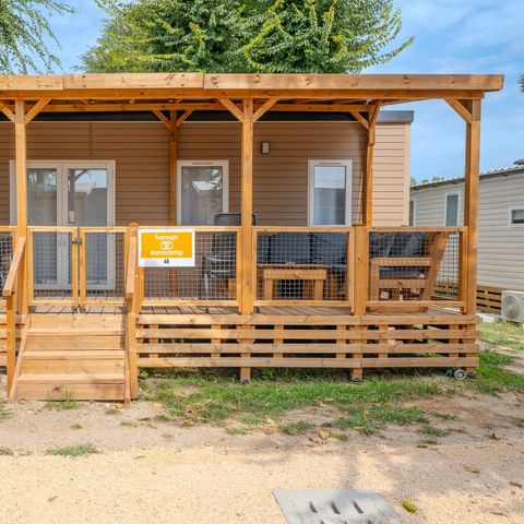 MOBILHOME 6 personnes - Mobil-home | Premium | 3 Ch. | 6 Pers. | Terrasse Lounge | Clim. | TV