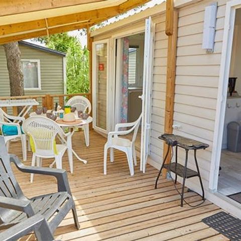MOBILHOME 4 personnes - Comfort | 2 Ch. | 4 Pers. | Terrasse surélevée | Clim.