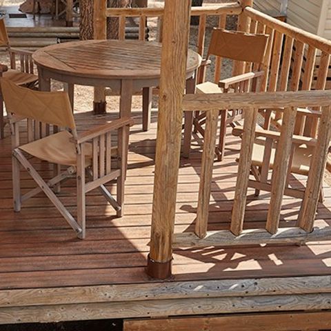 TENTE TOILE ET BOIS 5 personnes - Safari | 2 Ch. | 4/5 Pers. | 1 SDB | Clim.