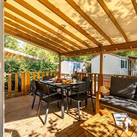 MOBILHOME 6 personnes - Mobil-home | Comfort | 3 Ch. | 6 Pers. | Terrasse Lounge | Clim.