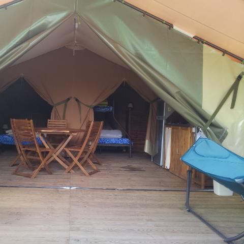 TENTE TOILE ET BOIS 5 personnes - FREEFLOWER (Sans sanitaires)